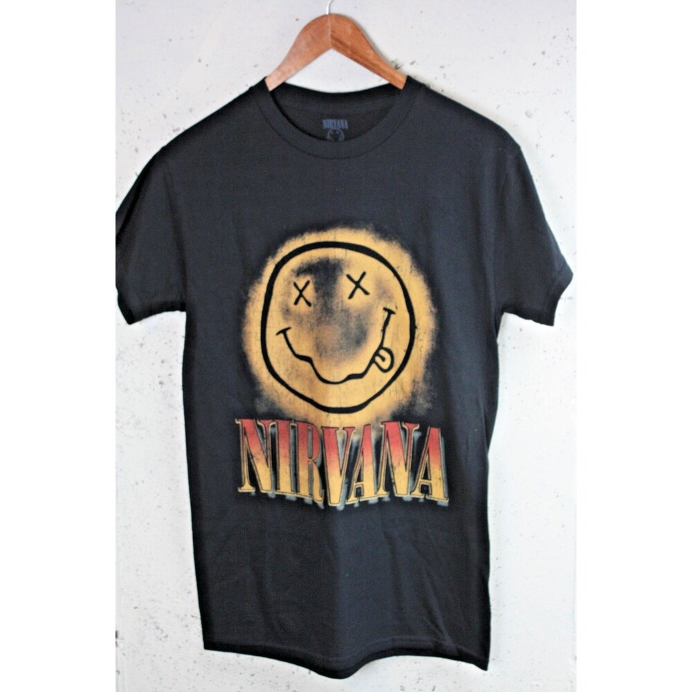 NIRVANA Men's T-Shirt sz S Classic Smile 100% Cotton